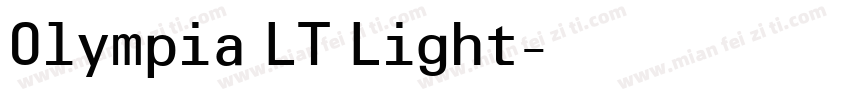 Olympia LT Light字体转换